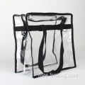 Clear Vinyl PVC Tote Bag WithLong Shoulder Strap